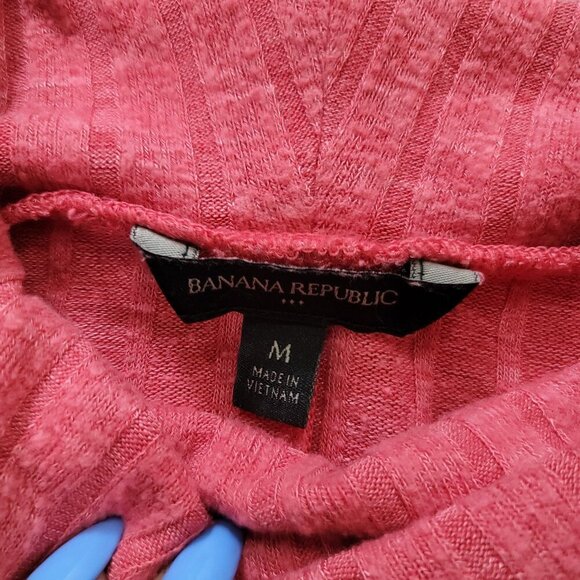 Banana Republic Pink Turtleneck Women's Drop Shoulder Longsleeve Top | Size M - Picture 3 of 7